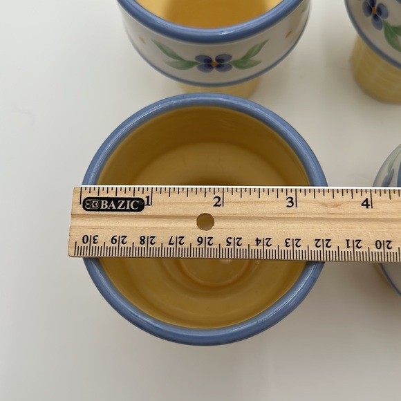 Pfaltzgraff Dinnerware, Summer Breeze, Ice Cream Cone Cup- set of four - Picture 15 of 16